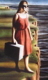Woman with Suitcase thumb