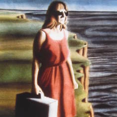 Woman with Suitcase thumb