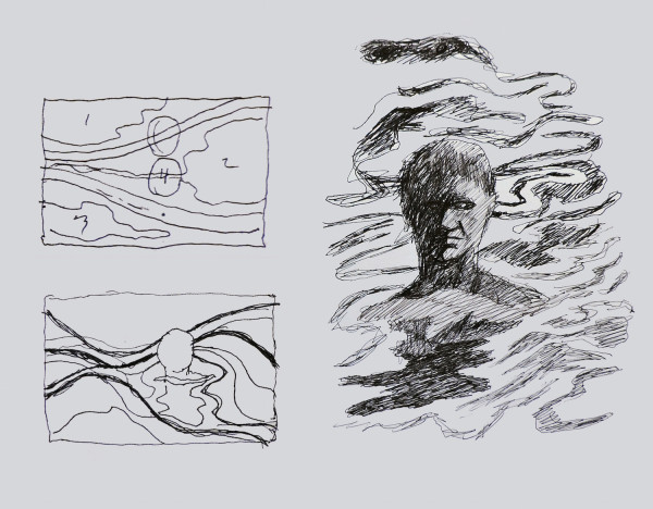 Studies for The Man from the Sea large
