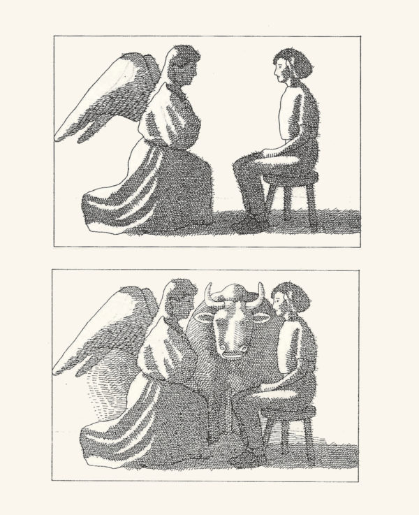Studies for Annunciation large